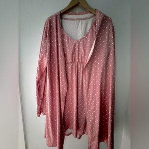 Maternity nursing gown set